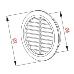 Kratka wentylacyjna Classic T35