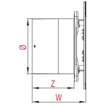 Wentylator ścienny S-Line 100 Control