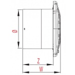 Wentylator ścienny Vega 125