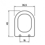 Deska sedesowa RTS ROYAL TOILET SEAT MODEL KETA ECO [A]