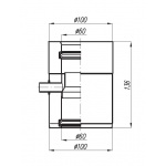 Adapter De Dietrich - 60/100 z odskraplaczem