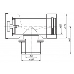 Adapter De Dietrich - Trójnik dwuścienny redukcyjny 60/100 - 80/125