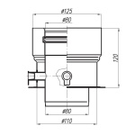 Adapter Termet - 80/110-80/125