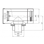 Adapter Vaillant 60/100 - 80/125 trójnik z redukcją