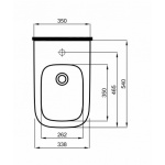 Bidet wiszący Koło MODO z otworem