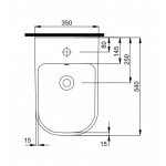 Bidet wiszący Koło TRAFFIC z otworem