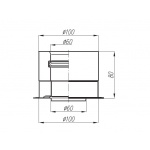 Adapter Immergas prosty 60/100 bez odskraplacza
