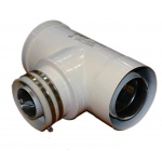 Adapter Vaillant 60/100 - 80/125 trójnik z redukcją