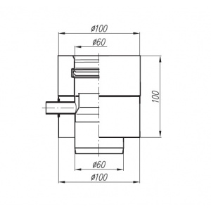 Adapter Vaillant 60/100 Turbo z odskraplaczem