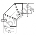 Adapter Vaillant 60/100 Turbo kolankowy 90° z odskraplaczem