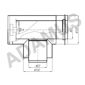 Adapter Vaillant 60/100 trójnik