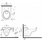Miska wisząca Koło NOVA PRO owalna