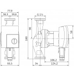 Pompa obiegowa WILO Yonos PICO typ 25 180 mm / 230 V
