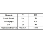 Silnik typu KN-4A / TUR-2 ŁUCZNIK 90W  28003