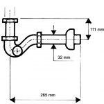 Syfon bidetowy McAlpine 225CB