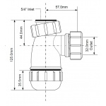 Syfon bidetowy McAlpine 5140