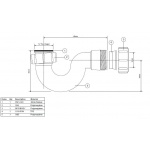 Syfon bidetowy McAlpine HC24-32