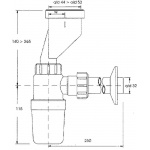 Syfon pisuarowy McAlpine HC2PO