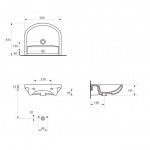 Umywalka ARTECO z przelewem