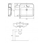 Umywalka EGO z przelewem