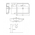 Umywalka EGO z przelewem