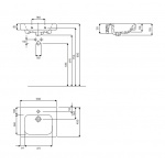 Umywalka MODO z przelewem