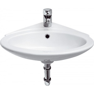 Umywalka narożna TETA 40 cm z przelewem