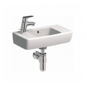 Umywalka asymetryczna NOVA PRO 45 cm z przelewem