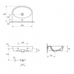 Umywalka PARVA z przelewem