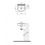 Umywalka REKORD z przelewem
