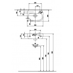 Umywalka STYLE 36 cm z przelewem