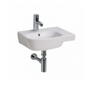 Umywalka asymetryczna STYLE 45 cm z przelewem