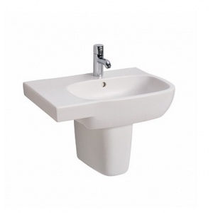 Umywalka asymetryczna STYLE 65 cm z przelewem