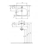 Umywalka STYLE z przelewem