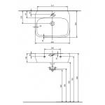 Umywalka STYLE z przelewem