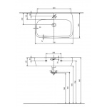 Umywalka STYLE z przelewem