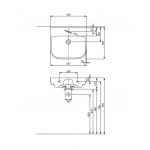 Umywalka TRAFFIC z przelewem