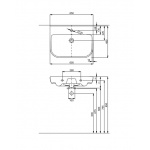 Umywalka TRAFFIC z przelewem