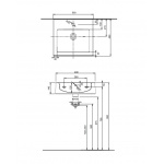 Umywalka TWINS z przelewem