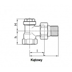Zawór powrotny VERAFIX 1/2" kątowy V2420E0015 