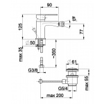 Bateria bidetowa Mohit 5917-015-00