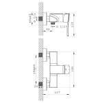 Bateria Ferro Veneto VerdeLine natrysk