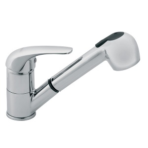 Bateria FERRO zlewozmywakowa stojąca z wyciąganym natryskiem VASTO