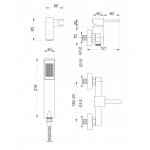 Bateria natryskowa ścienna CARO