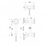 Bateria natryskowa ścienna STANDARD