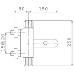 Bateria termostatyczna wannowa