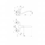 Bateria umywalkowa ścienna JOKER