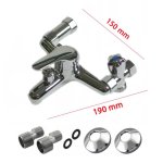 Bateria wannowa LUCCIO z zaworem zmywarki pralki