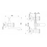  Bateria wannowa RETRO - LUX