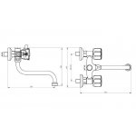 Bateria wannowa z ruchomą wylewką EKO